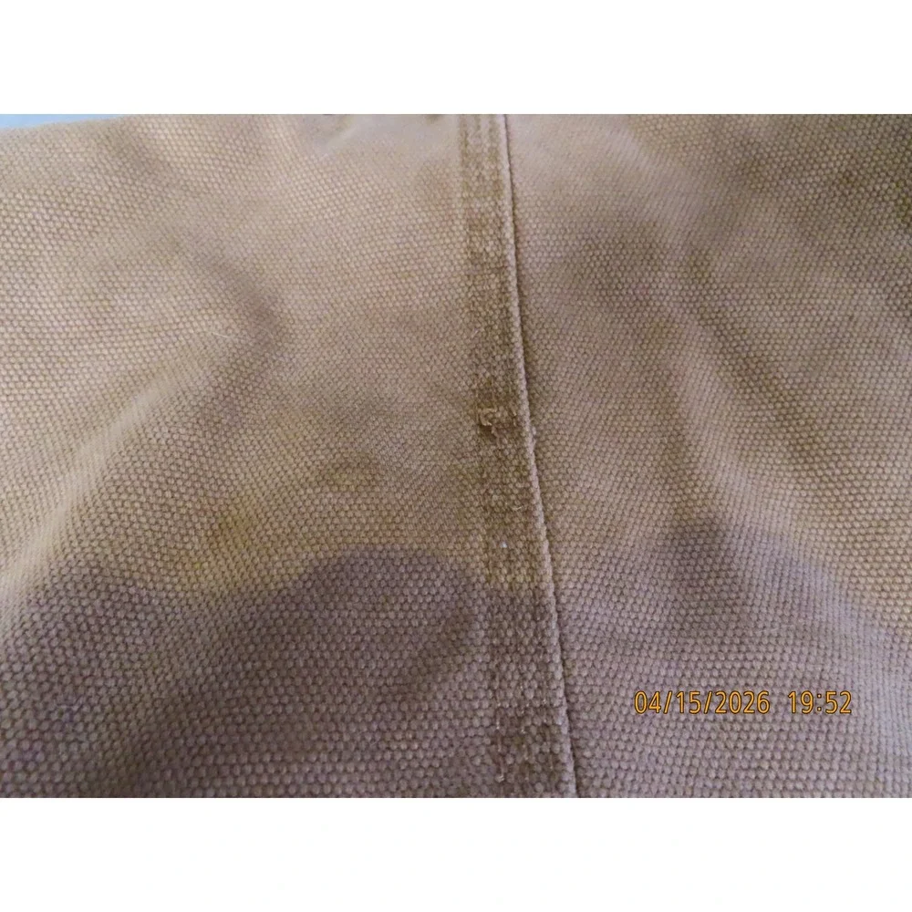Levis Field Jacket Mens L Tan Canvas Military Aviator Coat Southwestern Aztec - Picture 14 of 16
